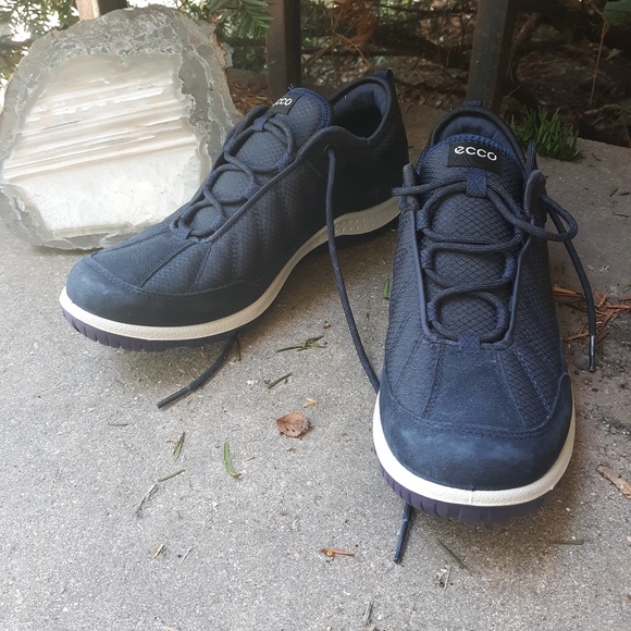 Ecco Shoes | Nwot Navy Blue Leather 